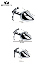 SMT2741 - Đồ chơi hậu môn inox có đế hình người và 3 size