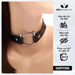 SMP096 - Vòng cổ choker mèo chất liệu da PU đính đinh tán