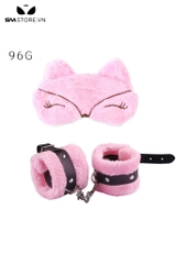 SMT2460 - Set 2 món đồ mặt nạ và còng tay mèo bằng bông
