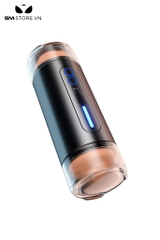 SMT2427 - Cốc thủ dâm silicon 2 đầu miệng và âm đạo kèm sưởi ấm