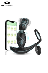 SMT2999 - Vòng đeo dương vật mix máy rung hậu môn silicon