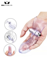 SMT2631 - Ngón tay rung trong suốt silicon mềm dẻo dài 16cm