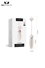 SMT638 - Trứng rung điều khiển từ xa bằng điện thoại màu trắng dài 22.7cm