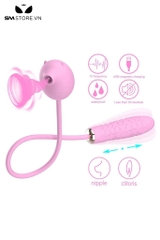 SMT1600 - Trứng rung 7 chế độ 2 đầu có 3 tần số hút dài 6.6cm