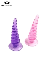 SMT996 - Butt plug hậu môn silicon hình tháp xoắn ốc dài 11.3cm