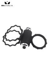 SMT2598 - Vòng rung silicon đôi đeo dương vật dài 3 và 4.5cm