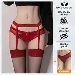 SMP114 - Đai kẹp tất da chân mix viền giúp che khuyết điểm dành cho nữ