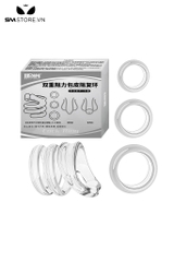 SMT458 - Set 4 vòng đeo dương vật chất liệu silicon dài 35mm