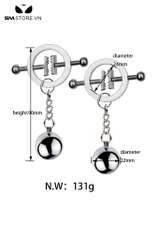 SMT2654 - Kẹp ti có nấc tròn điều chỉnh mix kèm chuông inox