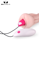 SMT1394 - Trứng rung có dây với 7 tần số dài 109mm bằng silicon