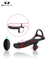 SMT2508 - Vòng đeo dương vật silicon điều khiển từ xa dài 19cm