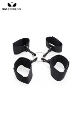 SMT278 - Còng tay tình yêu bộ khóa tay chân tình yêu chữ X chất liệu nylon