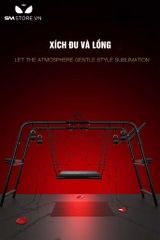 SMT992 - Xích đu BDSM cố định tư thế trói tay chân kèm đệm ngồi