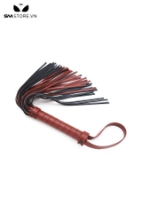 SMT254 - Roi tình yêu flogger bằng da màu đỏ đô dài 52cm