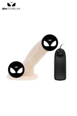 SMT3074 - Dương vật giả điều khiển có dây đế dính tường dài 175mm