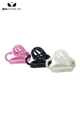 SMT2680 - Khóa dương vật tổ ong nhựa có 4 vòng đeo kèm thanh móc