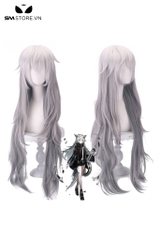 SMP164 - Tóc giả hóa trang Arknights Lappland màu xám xoăn dài 100cm