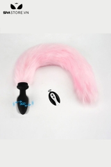 SMT1180 - Đuôi cáo cosplay có phích hậu môn silicon điều khiển từ xa
