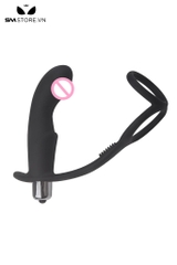 SMT2599 - Máy rung hậu môn kèm vòng đeo dương vật dài 3.6cm