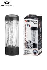 SMT2770 - Cốc thủ dâm trong suốt có rung Pretty Love tháo rời dài 19cm