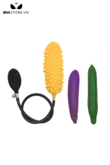 SMT2384 - Anal pump bơm tay ngụy trang hoa quả silicon dài 19.5cm