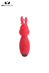 SMT2066 - Máy rung mini hình con hưu đỏ dài 8.4cm chất liệu silicon