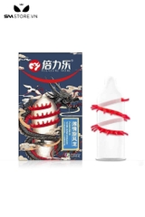 SMT452 - Bao cao su đầu rồng có gai chất liệu mủ cao su size 52mm