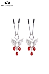 SMT2049 - Kẹp núm vú dạng thít mix kèm cánh rơi dài 11cm