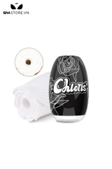 SMT2244 - Cốc thủ dâm mini silicon trắng hình bông hoa dài 91mm