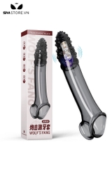 SMT1544 - Bao cao su rung silicon đầu có bi và quai đeo bìu