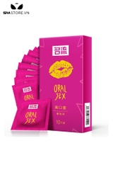 SMT1235 - Bao cao su quan hệ bằng miệng hộp 10 gói hương anh đào