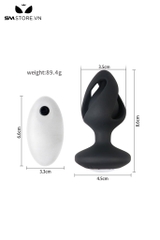 SMT2243 - Máy rung hậu môn điều khiển mini từ xa dài 8.6cm sạc điện