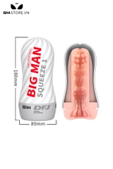 SMT1955 - Cốc thủ dâm big man có nhiều hạt nổi silicon dài 18cm