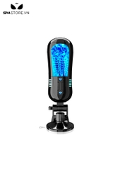 SMT550 - Cốc thủ dâm rung silicon gắn tường dài 26cm màu đen