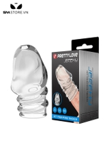 SMT2583 - Bao cao su silicon hở phần đầu Pretty Love dài 7cm