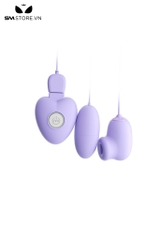 SMT806 - Trứng rung 2 đầu cực mạnh sạc điện dài 8cm màu tím