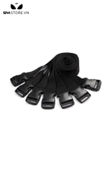 SMT606 - Bộ 7 dây trói quanh người polyester chịu lực tốt màu đen