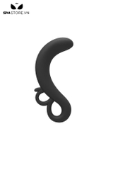 SMT2594 - Phích cắm hậu môn silicon 2 nấc tay cầm hình tròn dài 175mm