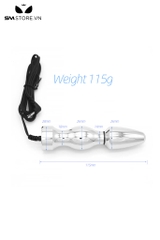 SMT522 - Butt plug phích cắm hậu môn inox kích điện dài 115mm
