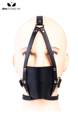 SMT1401 - Penis gag bịt miệng có dây vòng qua đầu với bóng silicon