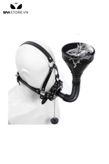 SMT228 - Khóa miệng mouth gag thiết kế dây đeo kèm ống phễu