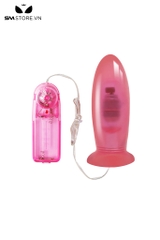 SMT1974 - Máy rung hậu môn silicon có dây điều khiển bằng núm xoay
