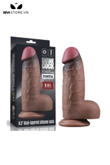 SMT1779 - Dương vật giả đen Lovetoy bằng silicon dẻo dài 24.6cm