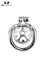 SMT2648 - Khóa dương vật nắp lồi inox hình trái tim thoáng khí