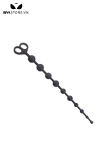SMT418 - Anal beads silicon dạng dây thiết kế 10 nút tròn màu đen
