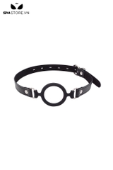 SMT231 - Dụng cụ mở miệng ring gag với chất liệu silicon màu đen