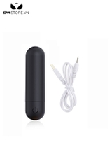 SMT512 - Trứng rung mini ngụy trang hình viên đạn màu đen dài 80mm