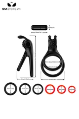 SMT2374 - Vòng rung dương vật đầu thỏ silicon đường kính 36mm