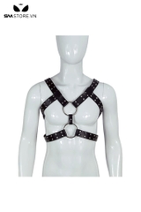 SMT2947 - Đai đeo ngực cả 2 tay da PU cao cấp đính đinh tán