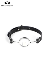 SMT225 - Đồ bịt miệng ring gag cố định lưỡi với khóa cài sau